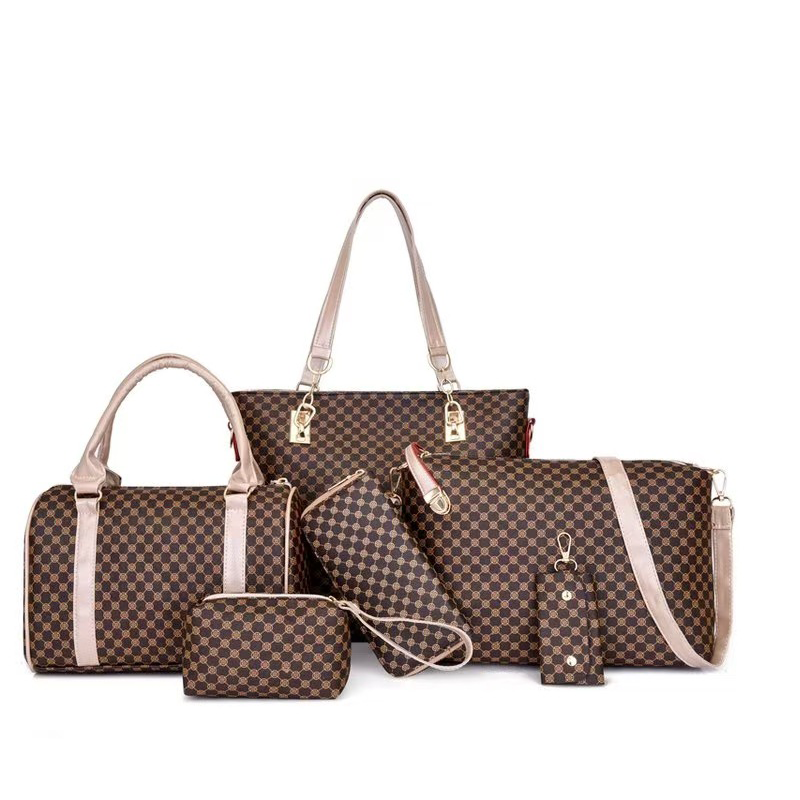 6-Piece PU Leather Bag Set – Complete, Coordinated Style