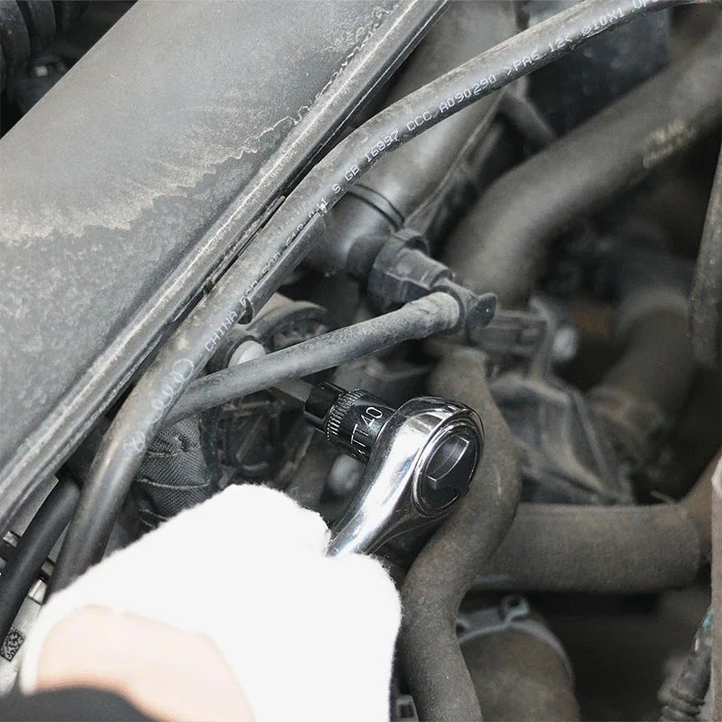 60/ 64PCS  CR-V Steel Socket Set+🎁Free ratchet wrench included.