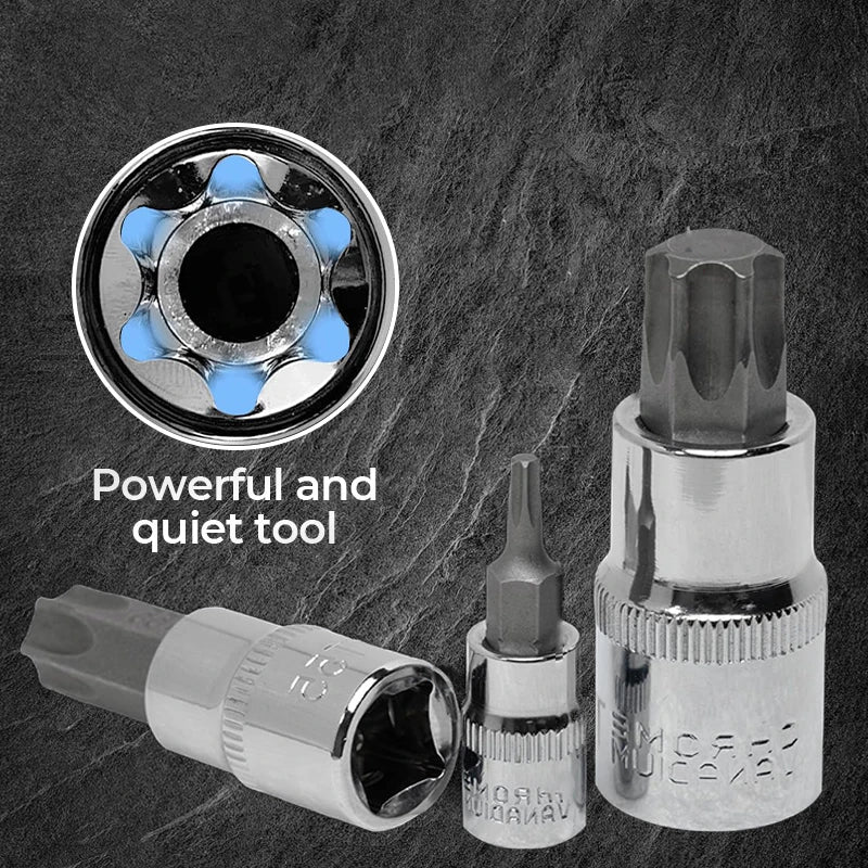 60/ 64PCS  CR-V Steel Socket Set+🎁Free ratchet wrench included.