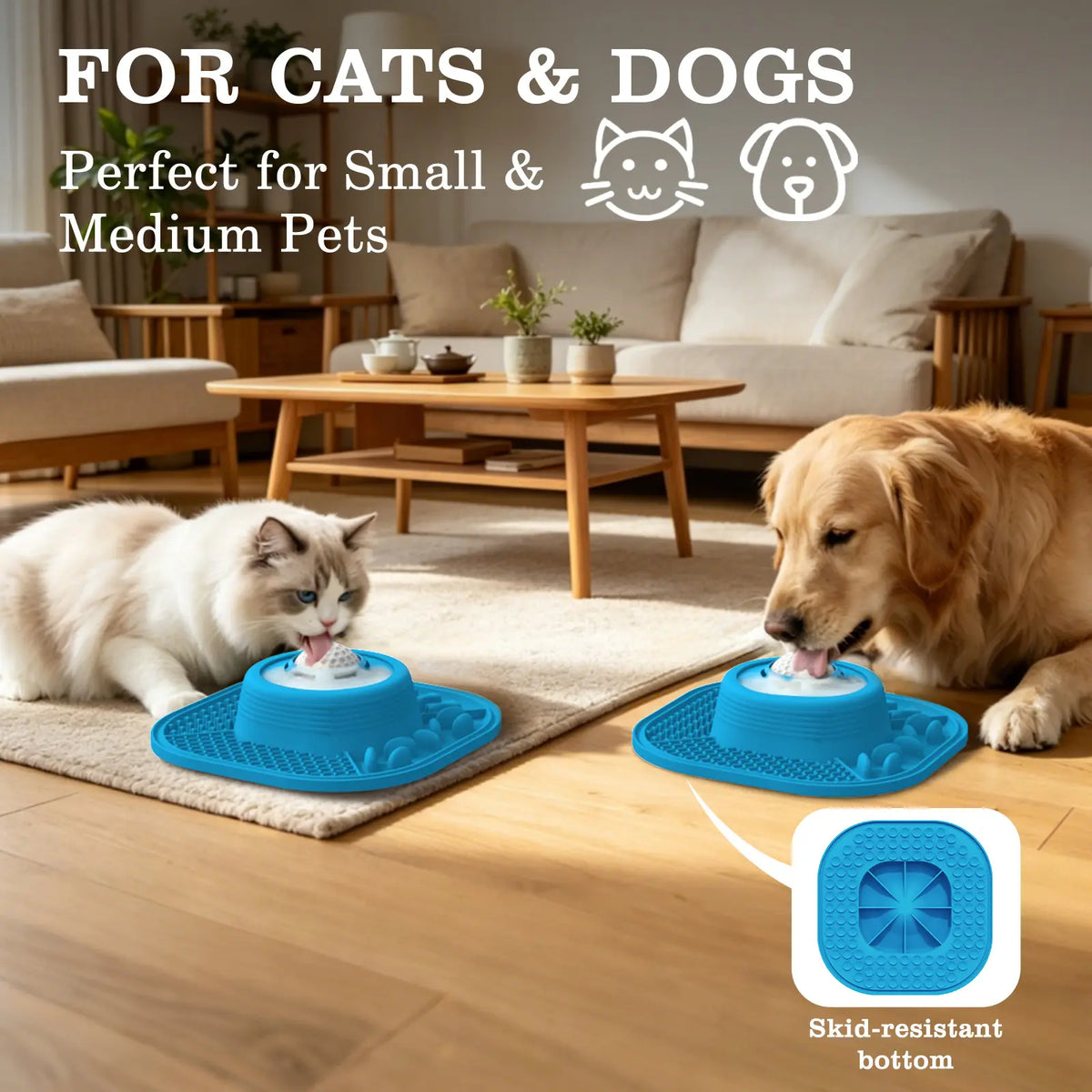 Slow Feeder Bowl for Dogs with Anti-Slip & Ball Design