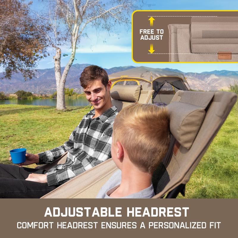 Rock Anywhere Instantly! No-Sag 113kg Foldable Camping Chair