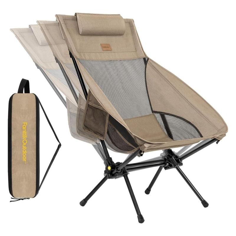 Rock Anywhere Instantly! No-Sag 113kg Foldable Camping Chair