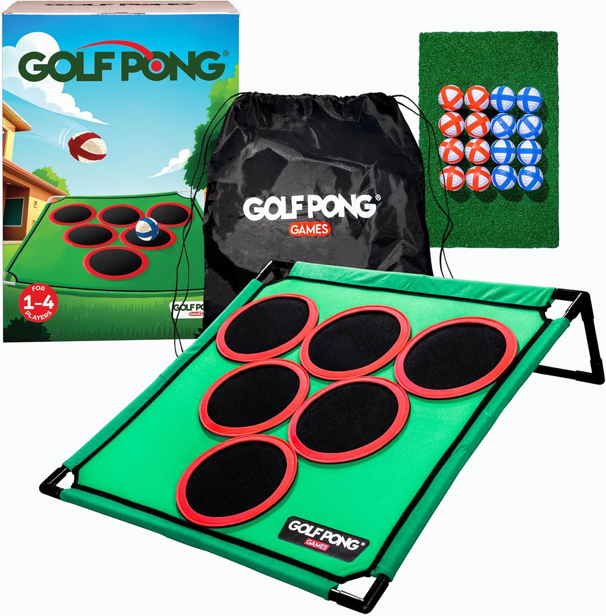 Backyard Golf Pong Challenge Mat