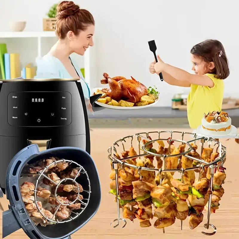 Round Stainless Oven Grill Spit