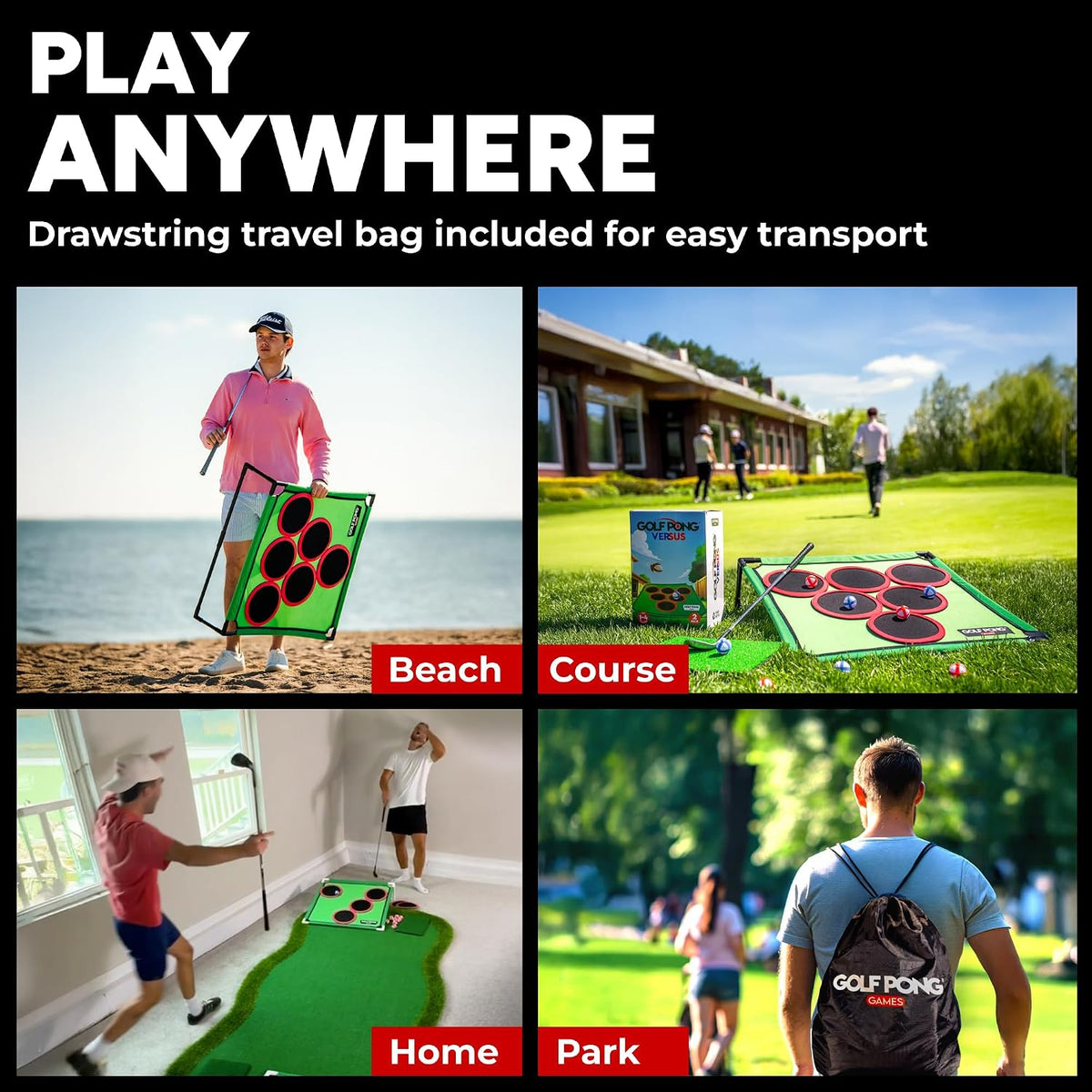 Backyard Golf Pong Challenge Mat