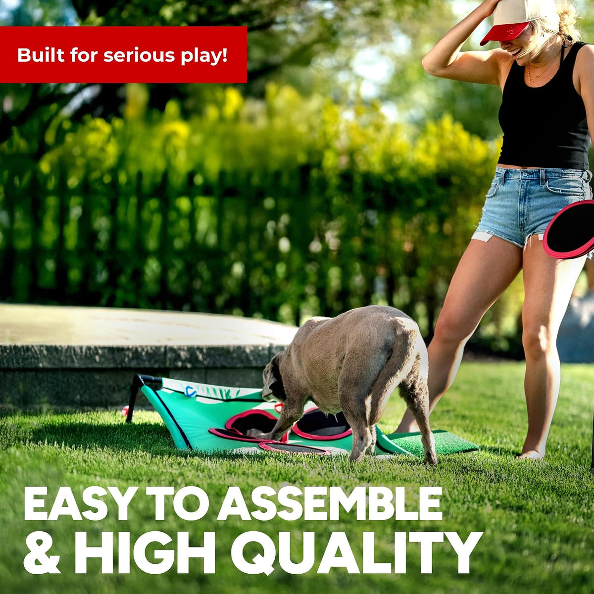 Backyard Golf Pong Challenge Mat