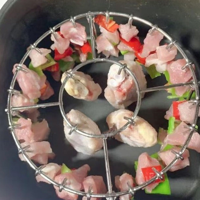 Round Stainless Oven Grill Spit