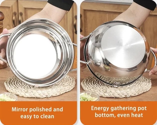 📢📢60% OFF !! ⏰ 304 Stainless Steel Japanese Tempura Fryer Pot – Mini Deep Frying Pan with Thermometer & Oil Drain Rack